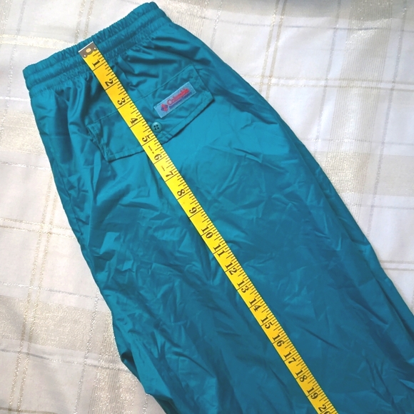 VNTG Columbia Teal Sportswear Windbreaker Pants - Picture 12 of 13